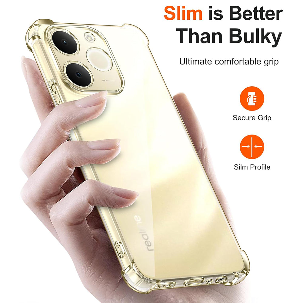 Θήκη για Realme Note 70T, Techsuit, Shockproof Clear, Διαφανής