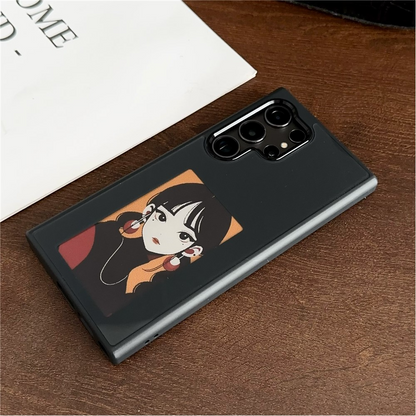 Case for Samsung Galaxy S25 Ultra S938, OEM, Customized E-Ink Display, Black