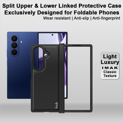 Case for Samsung Galaxy Z Fold8 Ultra F976, Imak, Carbon, Black