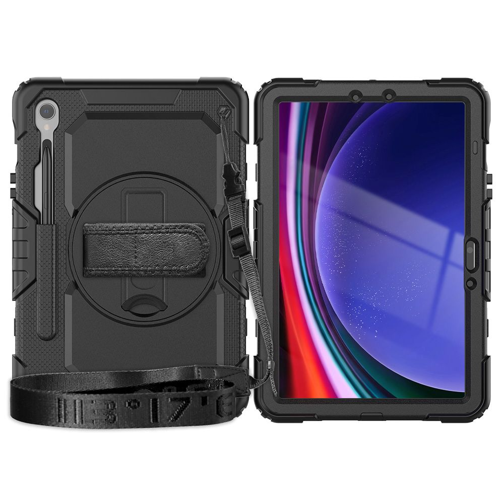 Θήκη για Samsung Galaxy Tab S10 Lite / Tab S10 FE / Tab S9 FE / Tab S9, Tech-Protect, Solid360, Μαύρη