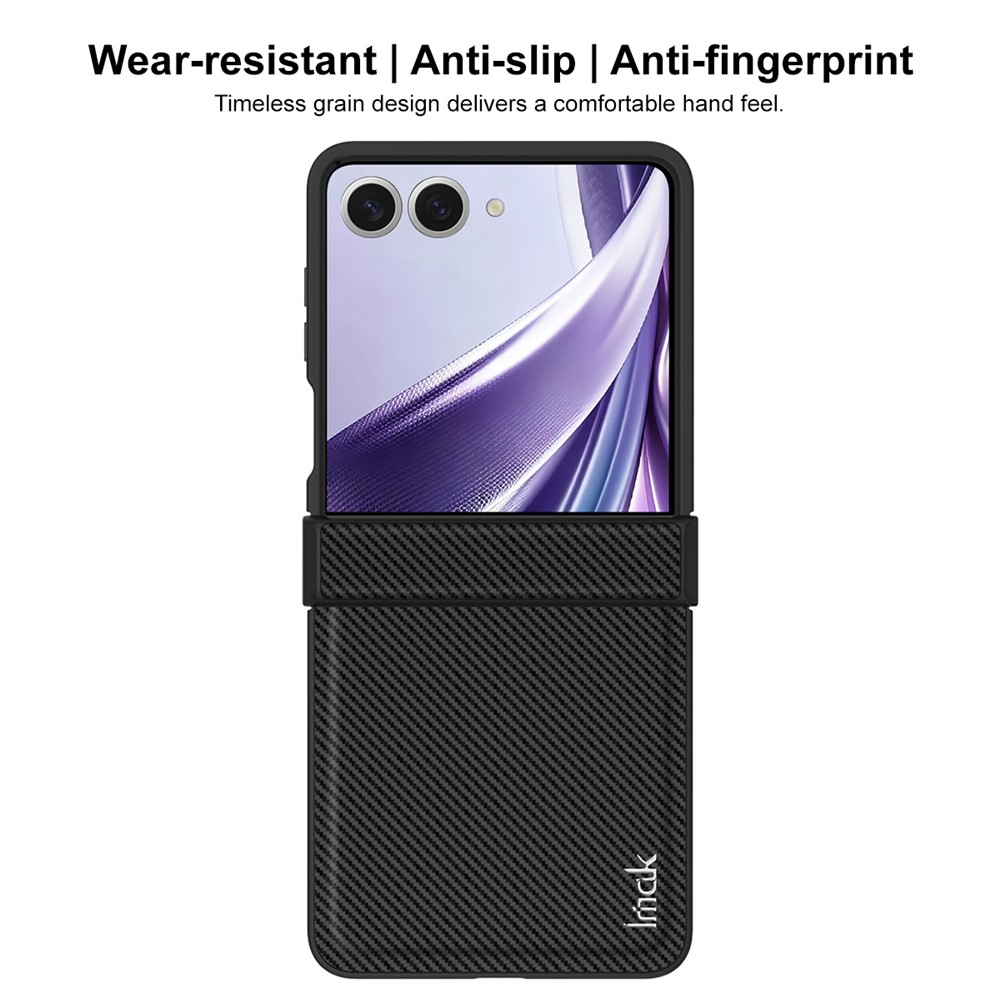 Case for Samsung Galaxy Z Flip8 F776, Imak, Carbon, Black