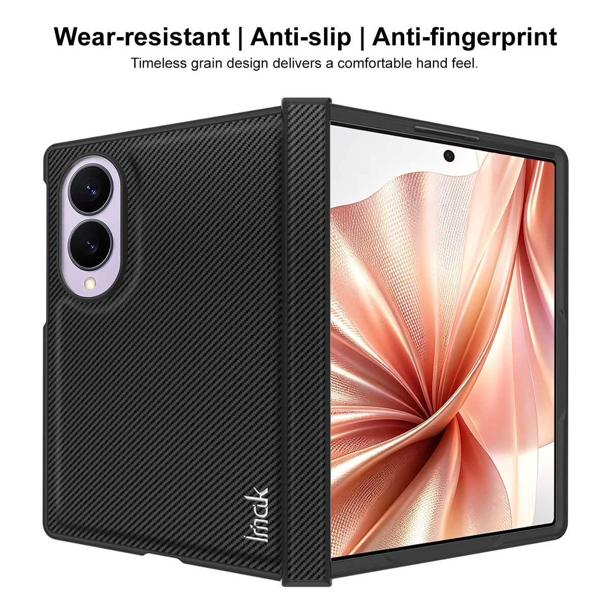 Case for Samsung Galaxy Z Fold8 F971, Imak, Carbon, Black