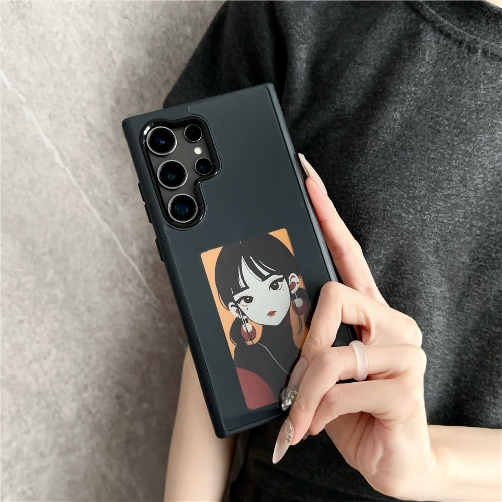 Case for Samsung Galaxy S25 Ultra S938, OEM, Customized E-Ink Display, Black