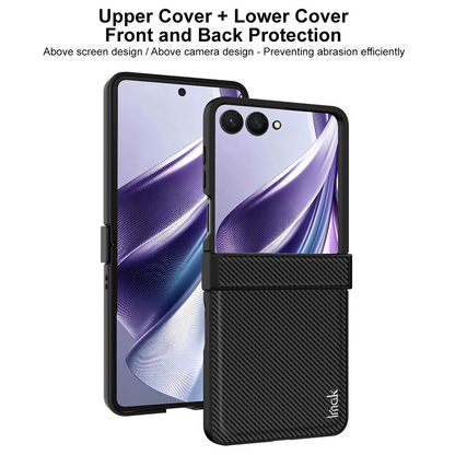 Case for Samsung Galaxy Z Flip8 F776, Imak, Carbon, Black