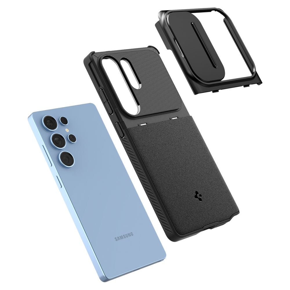 Case for Samsung Galaxy S25 Ultra S938, Spigen, OPTIK ARMOR, Black ACS08969