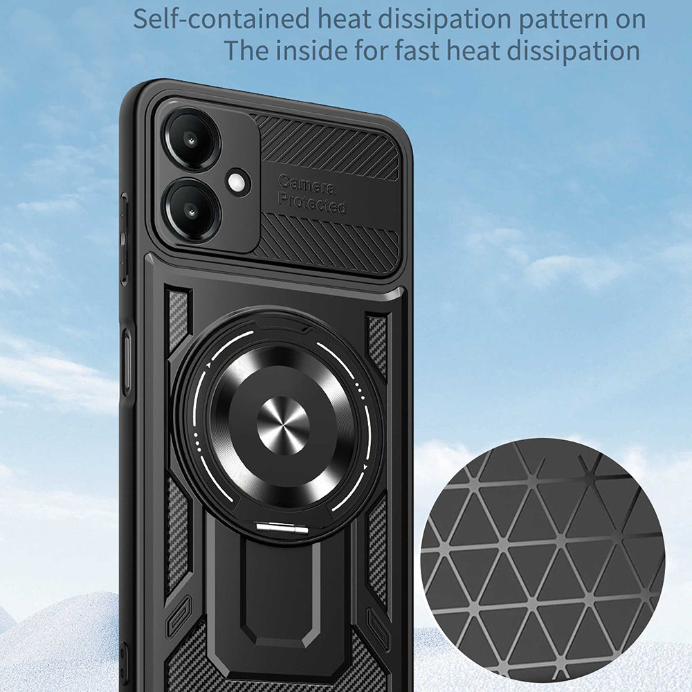Θήκη για Samsung Galaxy A06 A065, Techsuit, RuggedCam, Γκρι