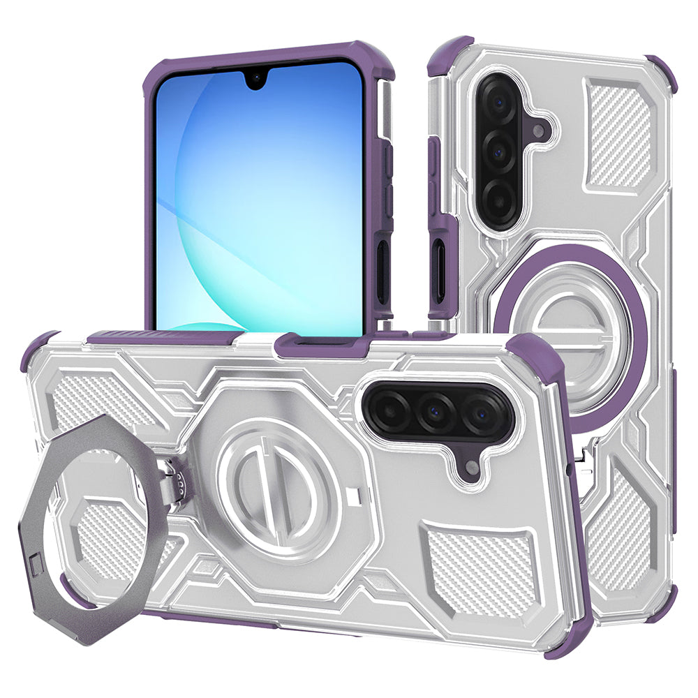 Case for Samsung Galaxy A18 5G A186 / A18 4G A185 / F17 / M17 / A17 4G A175, Techsuit, Carbon Shield Pro, Purple