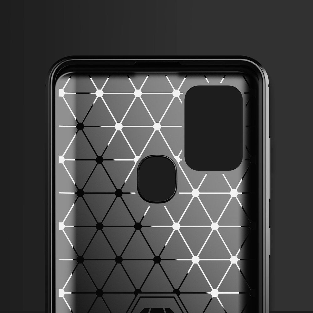 Θήκη για Samsung Galaxy A21s A217, Techsuit, Carbon, Μαύρο