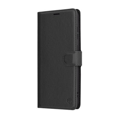 Case for Samsung Galaxy A36 A366, Techsuit, Leather Folio, Black