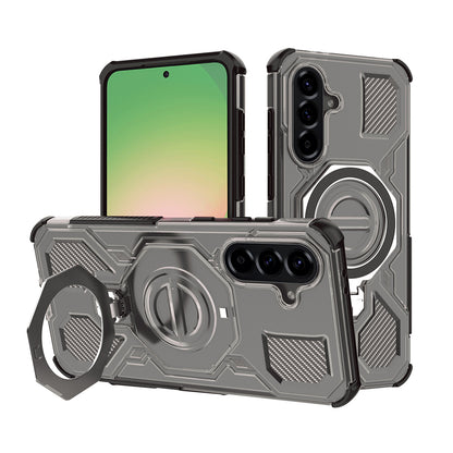 Case for Samsung Galaxy A56 A566, Techsuit, Carbon Shield Pro, Smoke