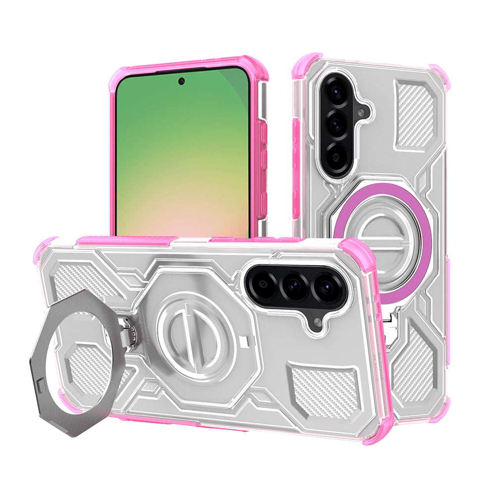 Θήκη για Samsung Galaxy A56 A566, Techsuit, Carbon Shield Pro, Ροζ