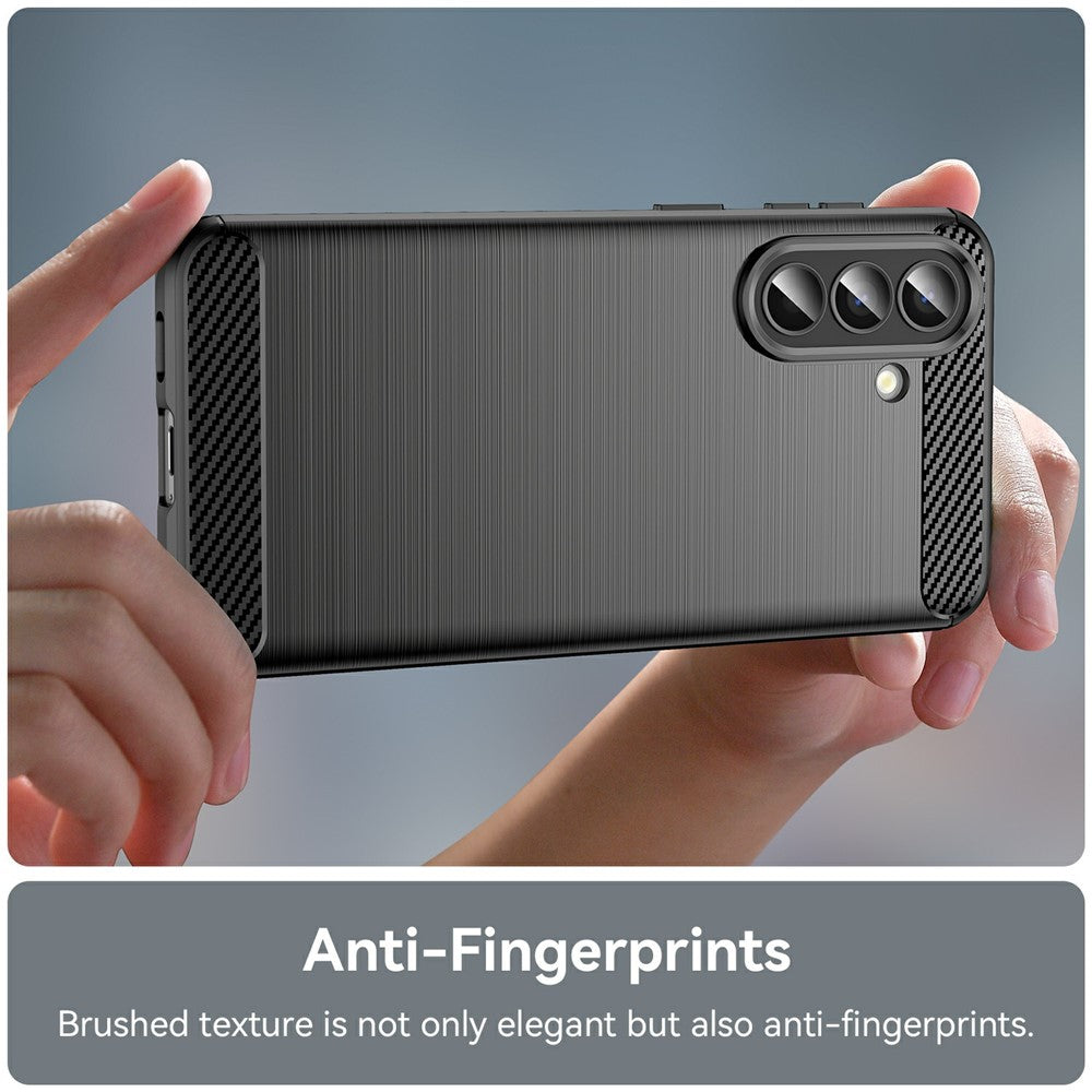 Case for Samsung Galaxy A57 5G, Techsuit, Carbon, Black