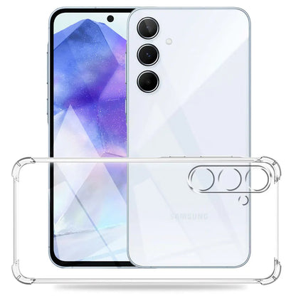 Case for Samsung Galaxy M15, Techsuit, Shockproof Clear, Transparent