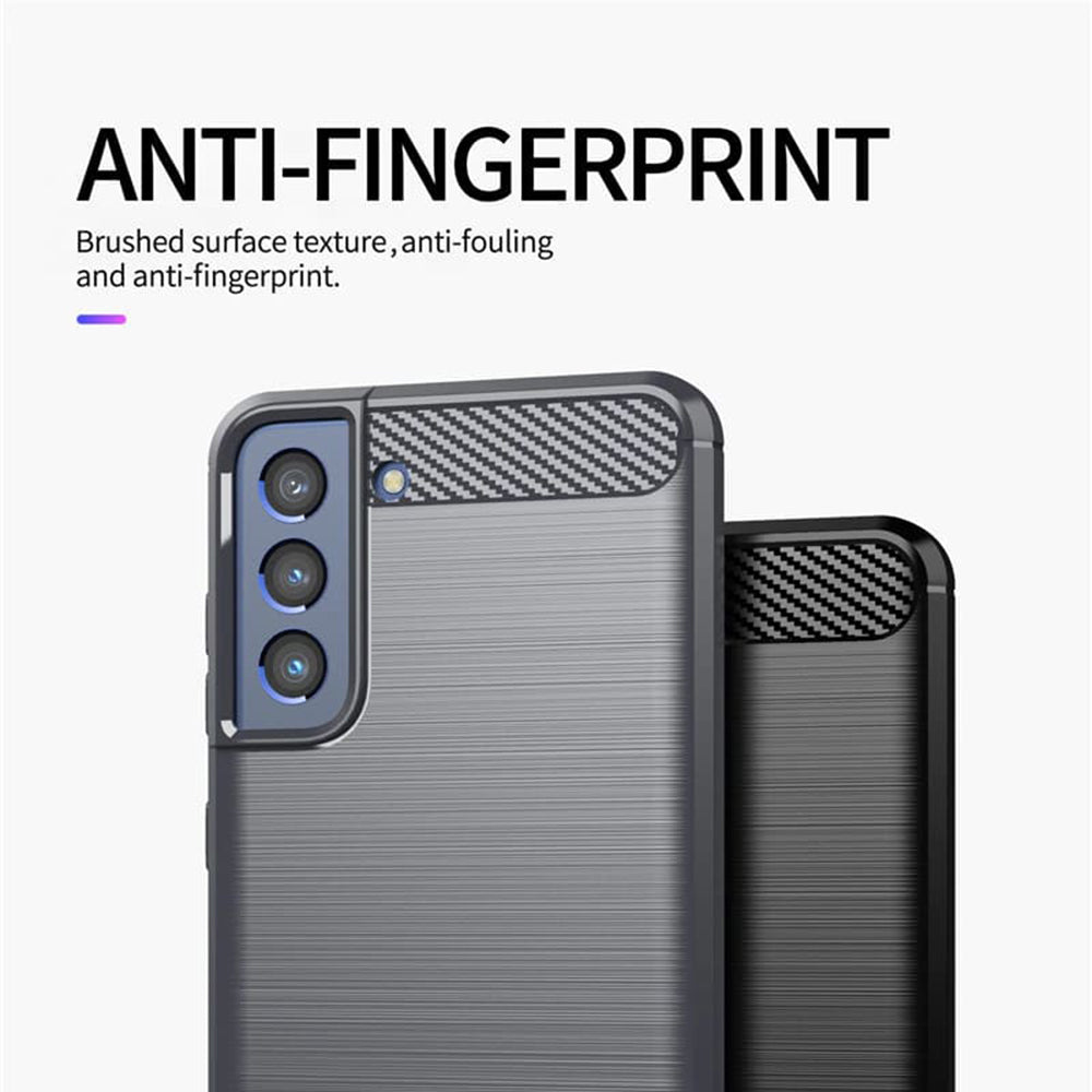 Case for Samsung Galaxy S21 FE 5G G990, Techsuit, Carbon, Black