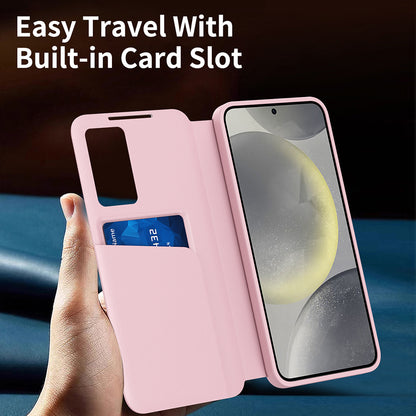 Θήκη για Samsung Galaxy S22 5G S901, Techsuit, SmartView, Ροζ