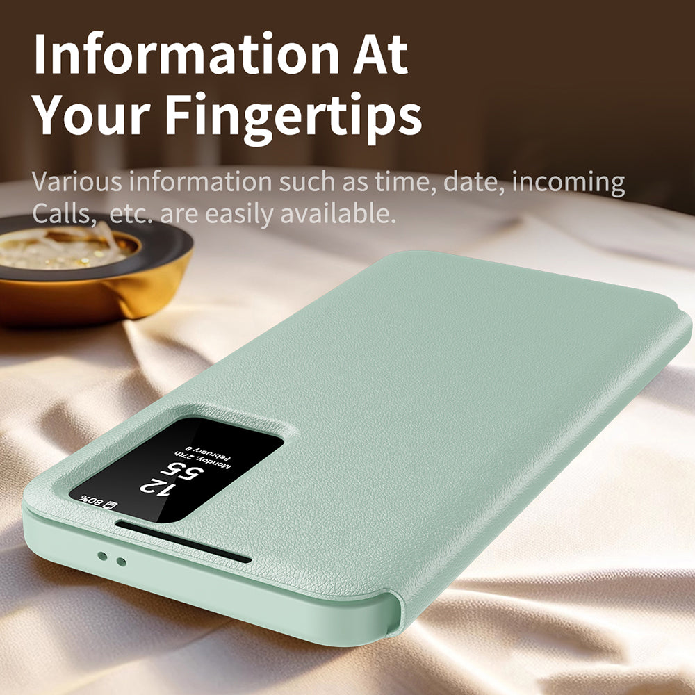 Case for Samsung Galaxy S22+ 5G S906, Techsuit, SmartView, Green