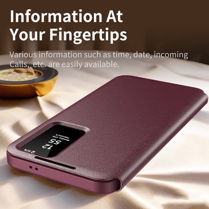 Θήκη για Samsung Galaxy S23 S911, Techsuit, SmartView, Κόκκινο