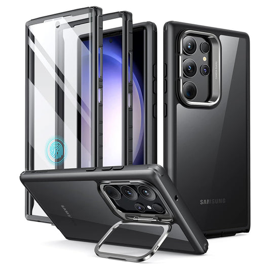 Θήκη για Samsung Galaxy S23 Ultra S918, ESR, Shock Armor Kickstand, Διάφανη Μαύρη