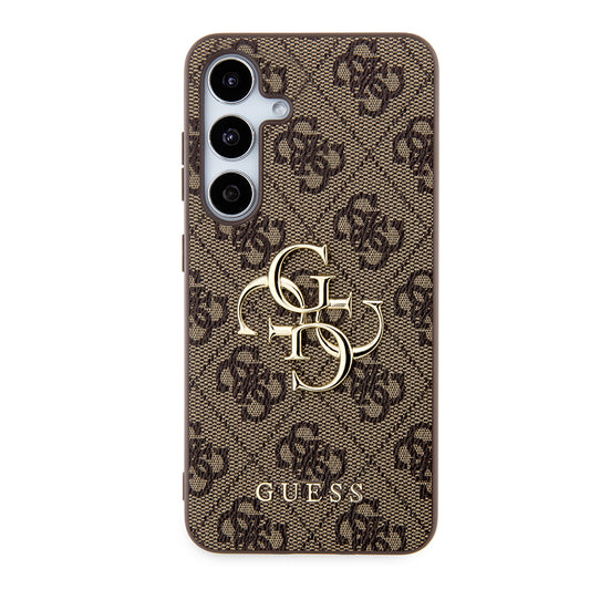 Case for Samsung Galaxy S24+ S926, Guess, 4G Big Logo, Brown