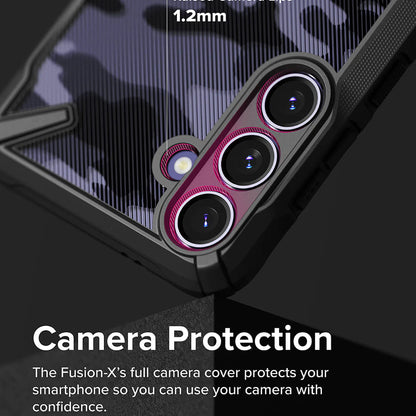 Case for Samsung Galaxy S24 S921, Ringke, Fusion X, Black