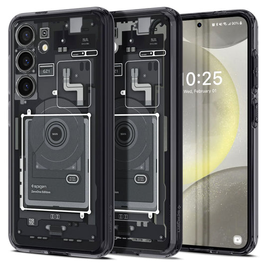Θήκη για Samsung Galaxy S24 S921, Spigen, Ultra Hybrid Zero One, Ματ Μαύρη ACS07350
