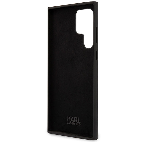 Case for Samsung Galaxy S24 Ultra S928, Karl Lagerfeld, Silicone Choupette NFT, Black