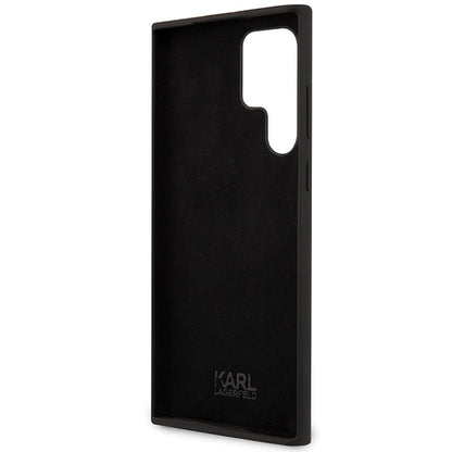 Case for Samsung Galaxy S24 Ultra S928, Karl Lagerfeld, Silicone Choupette NFT, Black