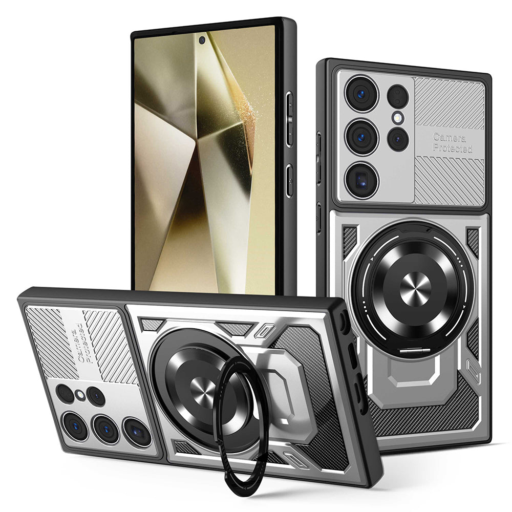 Case for Samsung Galaxy S24 Ultra S928, Techsuit, RuggedCam, Gray