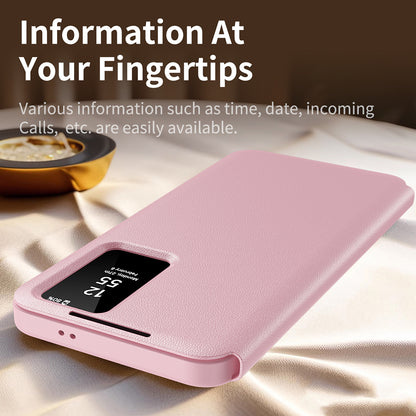 Case for Samsung Galaxy S24 Ultra S928, Techsuit, SmartView, Pink