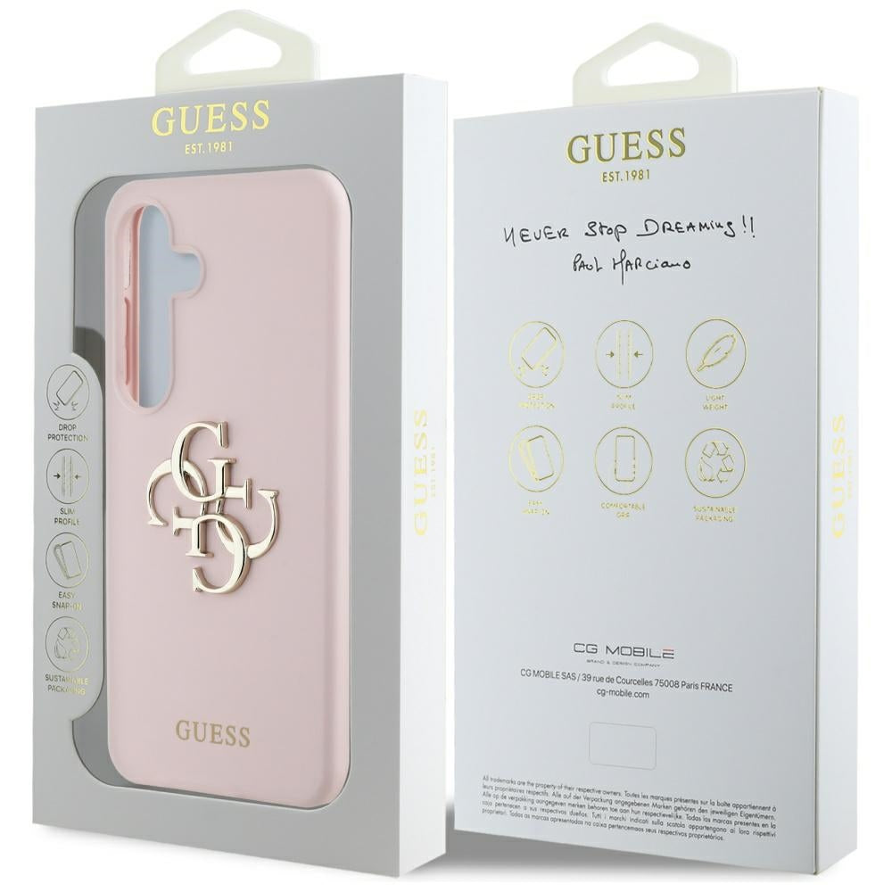 Θήκη για Samsung Galaxy S25 S931, Guess, 4G Big, Ροζ