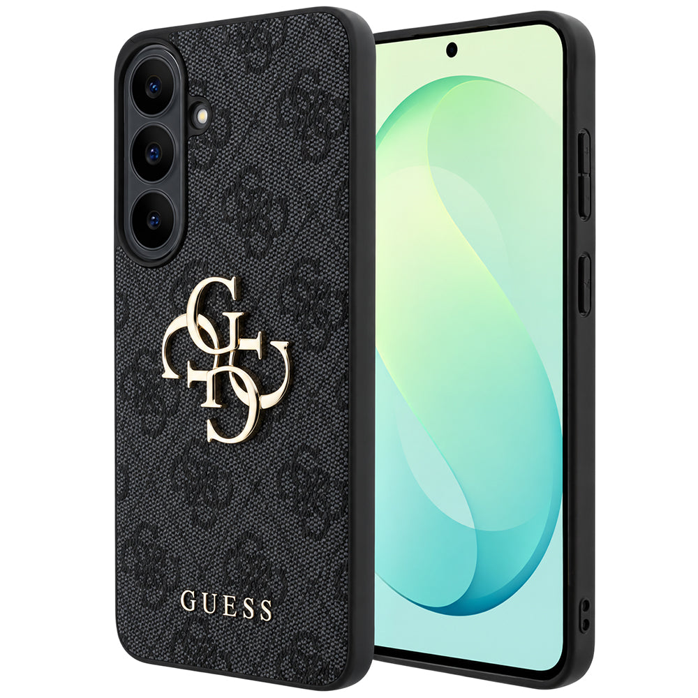 Θήκη για Samsung Galaxy S26 FE S741, Guess, 4G Μεταλλικό Λογότυπο, Μαύρο