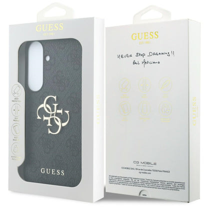 Θήκη για Samsung Galaxy S26 FE S741, Guess, 4G Μεταλλικό Λογότυπο, Μαύρο