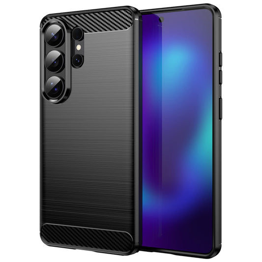 Θήκη για Samsung Galaxy S26 Ultra S948, Techsuit, Καρμπόν, Μαύρη