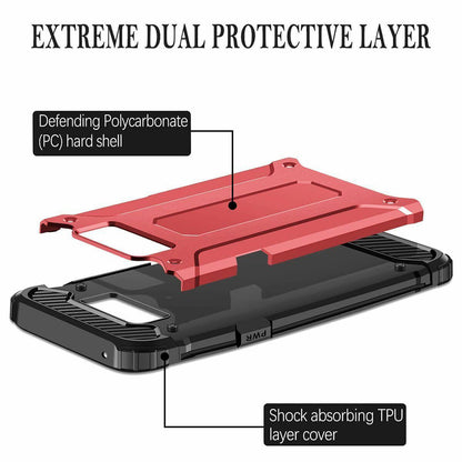 Case for Samsung Galaxy S6 G920, Techsuit, Hybrid Armor, Black