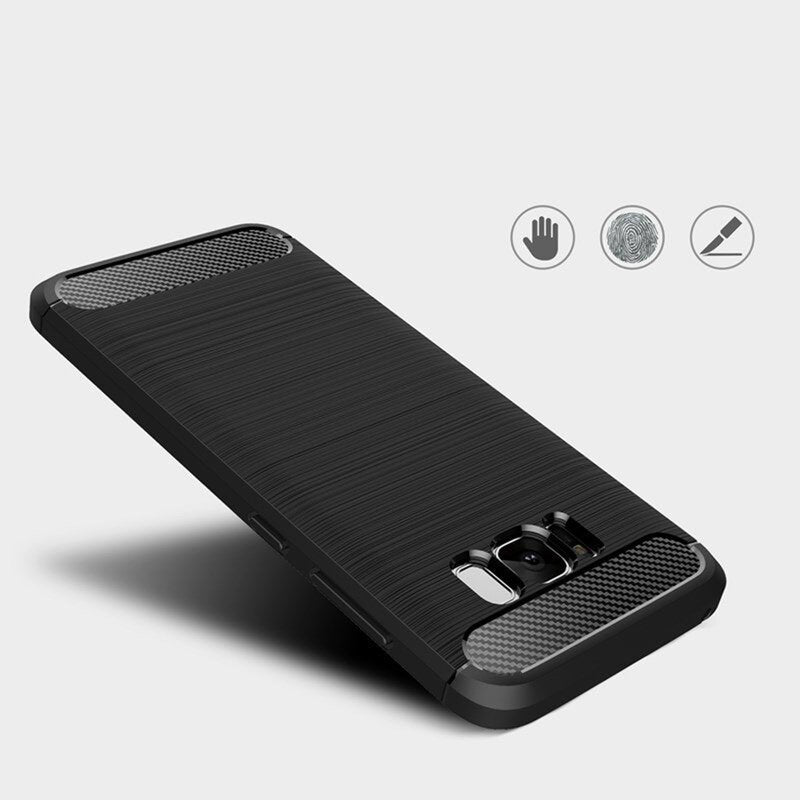 Case for Samsung Galaxy S8+ G955, Techsuit, Carbon, Black