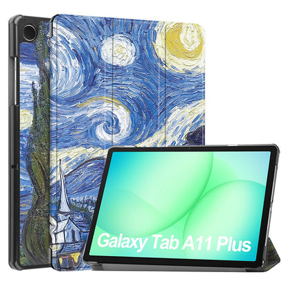 Θήκη για Samsung Galaxy Tab A11+ / Tab A9+, Techsuit, FoldPro Starry Night, Πολύχρωμο