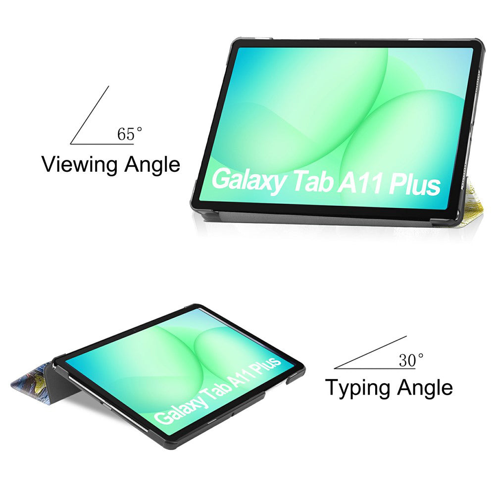 Θήκη για Samsung Galaxy Tab A11+ / Tab A9+, Techsuit, FoldPro Starry Night, Πολύχρωμο