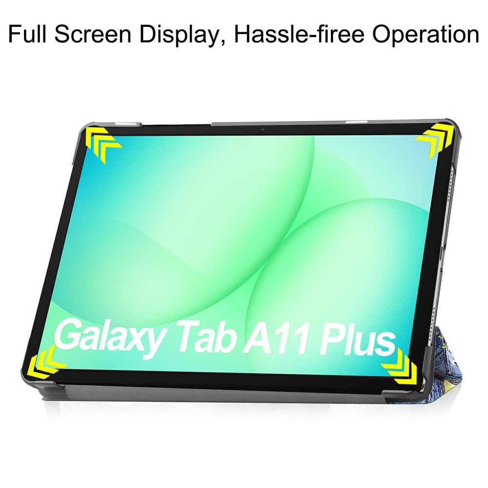 Θήκη για Samsung Galaxy Tab A11+ / Tab A9+, Techsuit, FoldPro Starry Night, Πολύχρωμο