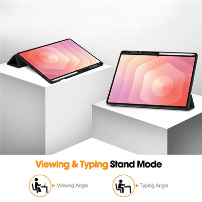 Θήκη για Samsung Galaxy Tab S12 Ultra / Tab S11 Ultra, Techsuit, Flex Trifold, Μωβ