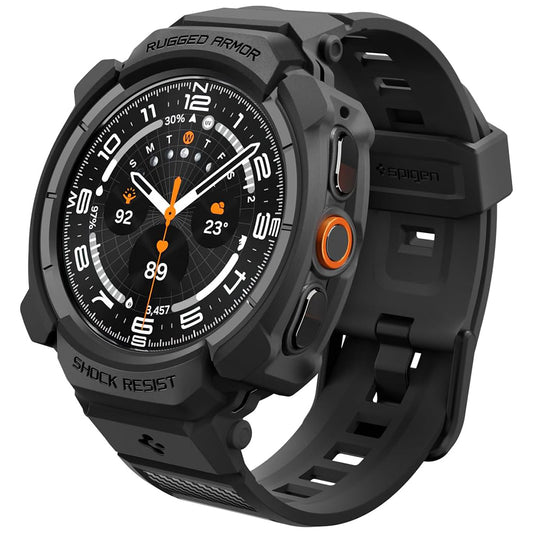 Θήκη Spigen Rugged Armor Pro για Samsung Galaxy Watch Ultra2, Μαύρο Ματ ACS11612