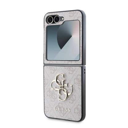 Case for Samsung Galaxy Z Flip7 F766, Guess, 4G Metal Logo, Pink