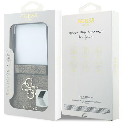 Θήκη για Samsung Galaxy Z Flip8 F776, Guess, 4G Big Logo, Καφέ