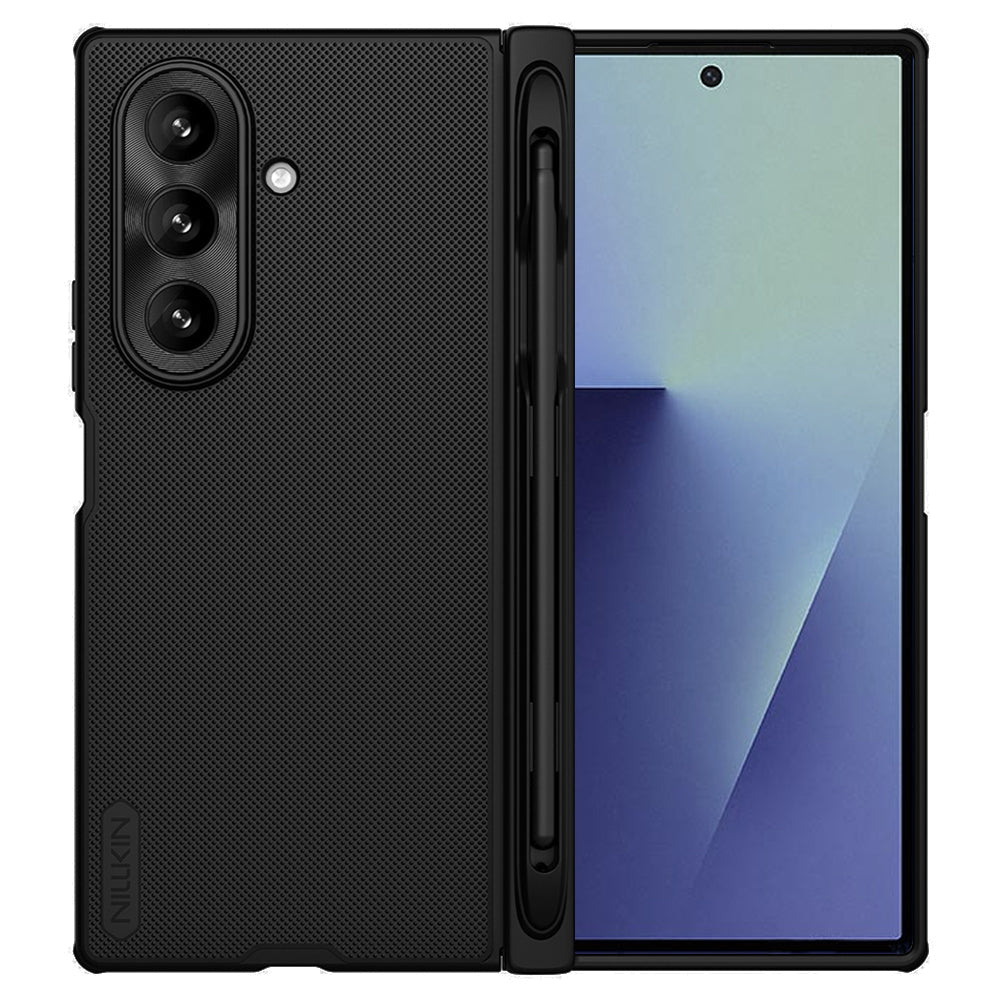 Case for Samsung Galaxy Z Fold7 F966, Nillkin, Super Frosted Shield with Pen Holder, Black