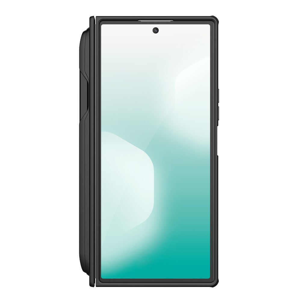 Case for Samsung Galaxy Z Fold7 F966, Nillkin, Super Frosted Shield with Pen Holder, Black