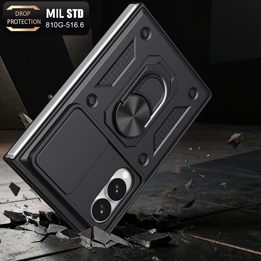 Θήκη για Samsung Galaxy Z Fold8 F971, Techsuit, CamShield, Ροζ Χρυσό