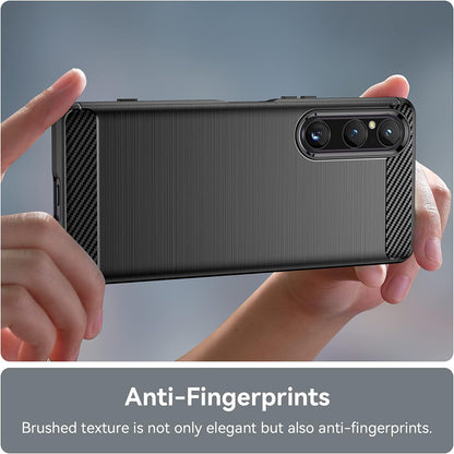 Case for Sony Xperia 1 V, Techsuit, Carbon, Black