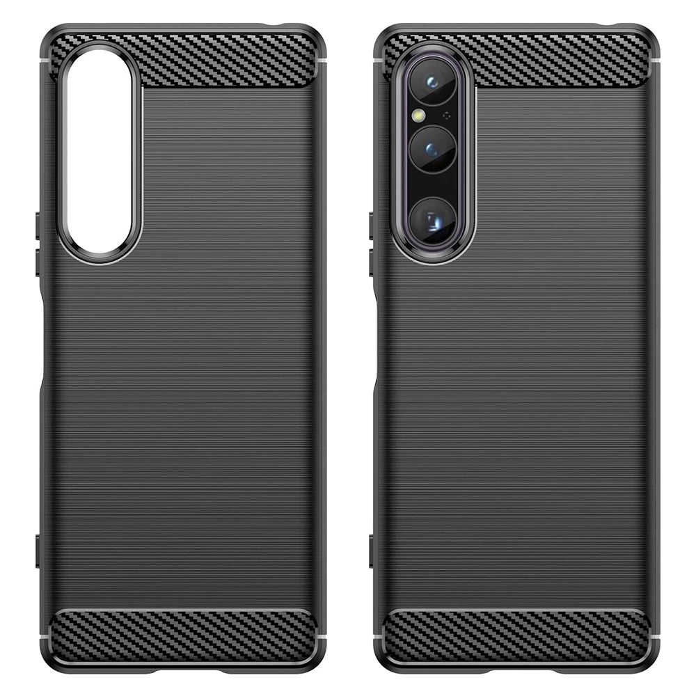 Case for Sony Xperia 1 V, Techsuit, Carbon, Black