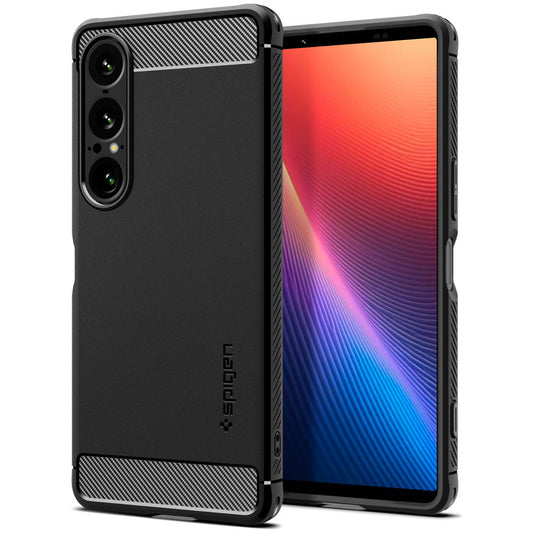Θήκη για Sony Xperia 1 VII, Spigen, Rugged Armor, Μαύρο Ματ ACS09591