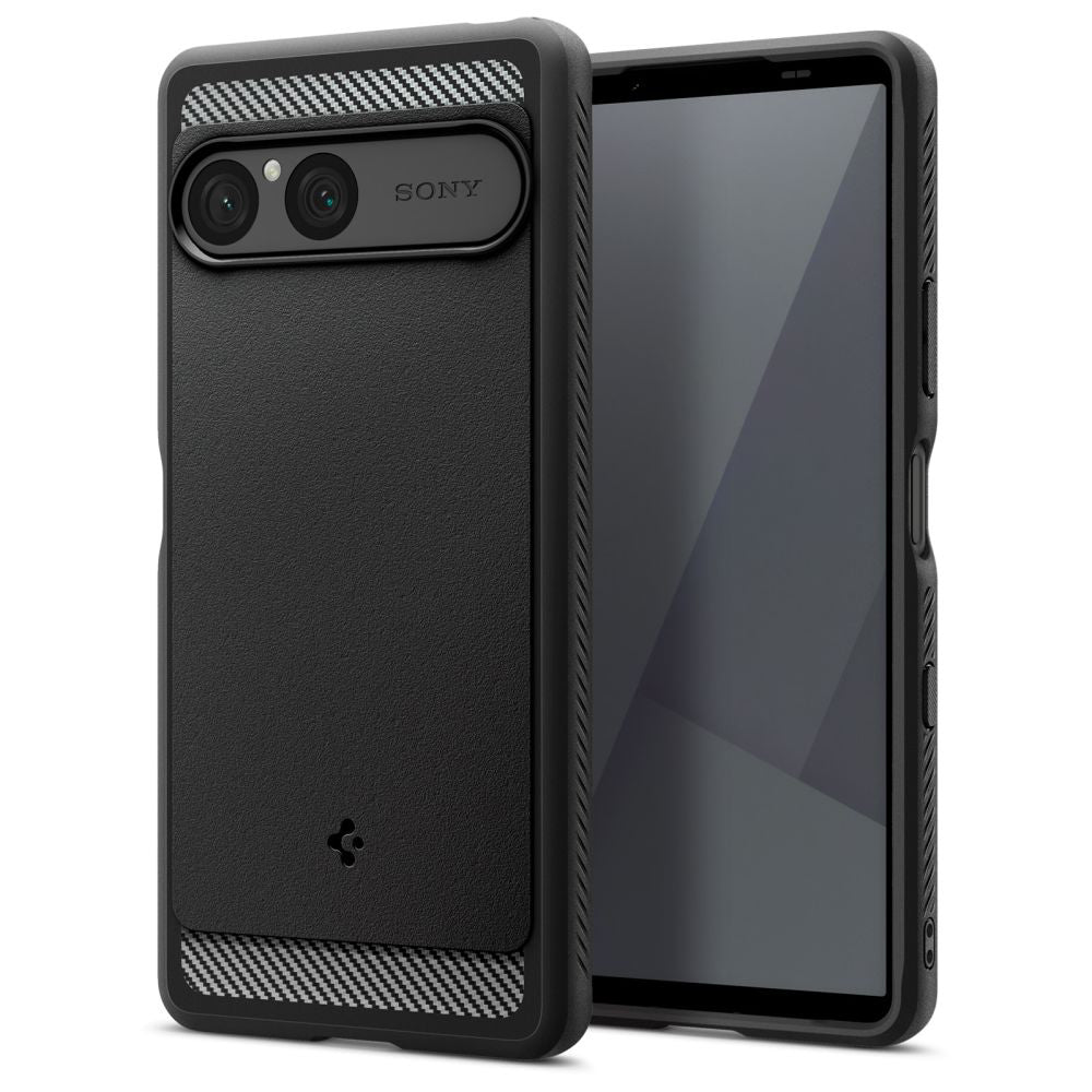 Case for Sony Xperia 10 VII, Spigen, Rugged Armor, Black ACS09592