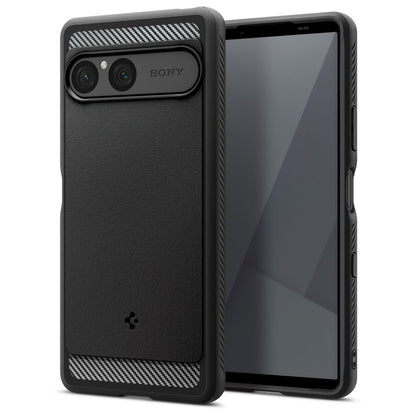 Case for Sony Xperia 10 VII, Spigen, Rugged Armor, Black ACS09592